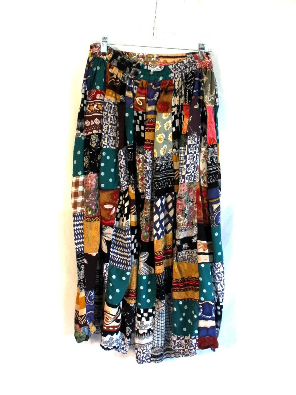 Hippie Boho Festival Patchwork Maxi Skirt by Mintimode Free Size